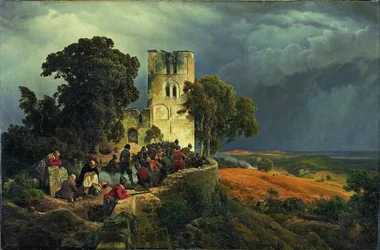 De verdediging van een kerkplein tijdens het beleg in de Dertigjarige Oorlog
